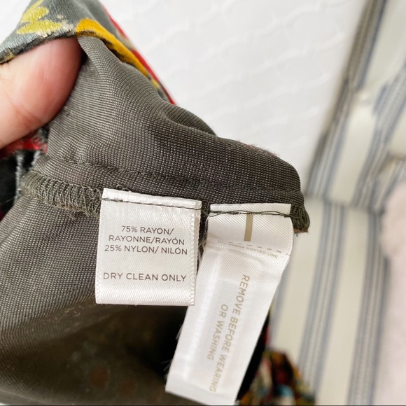 NWT LOFT Crushed Velvet Dark Floral Sleeveless Shift Dress Small - Picture 8 of 8